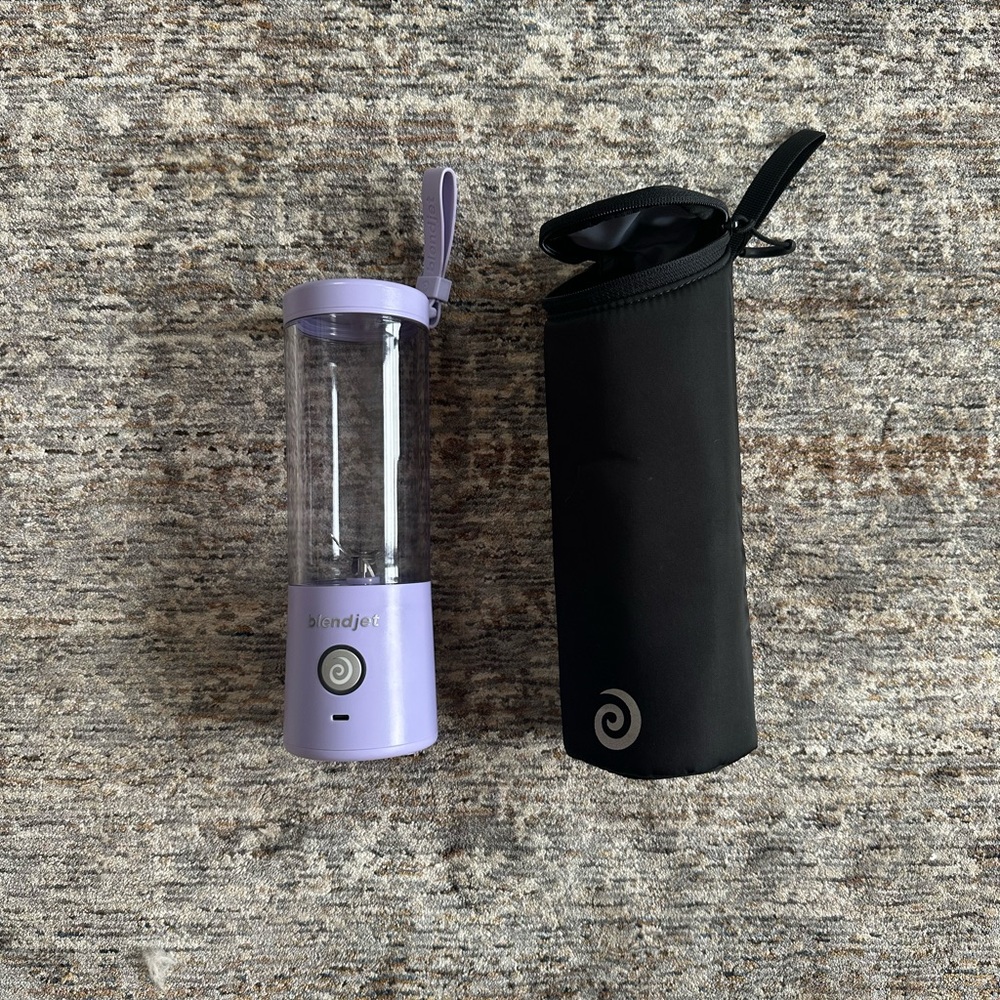 BlendJet 2 Lavender Portable 16oz Blender with Black Sleeve